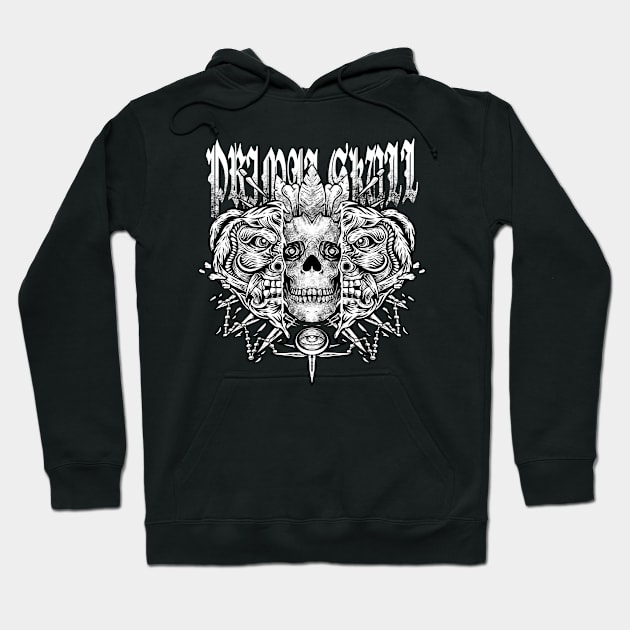 primall skull Hoodie by Hisamlustration